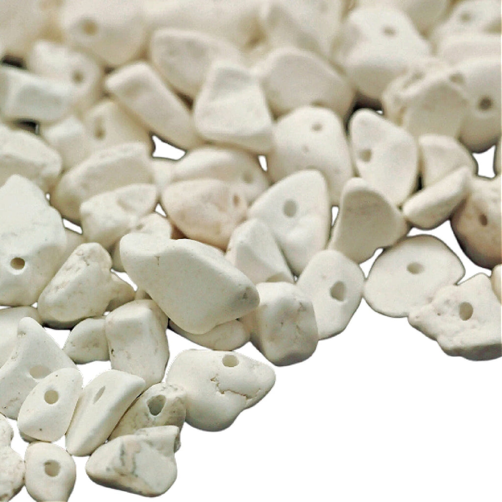 100 - Howlite Chip Beads - 24 Grams - 100% Guaranteed Satisfaction