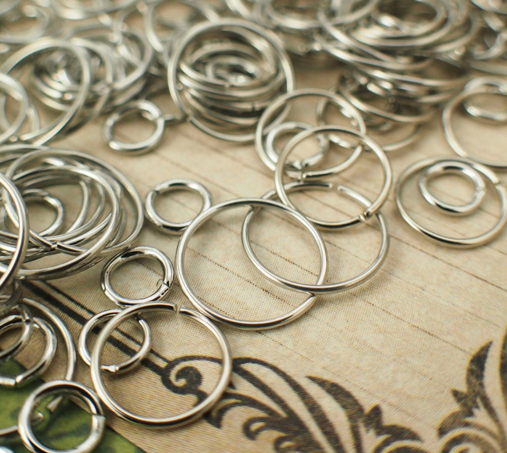Bright Silver Jump Rings Best Commercially Made 22, 20 or 18 gauge - 100% Guarantee