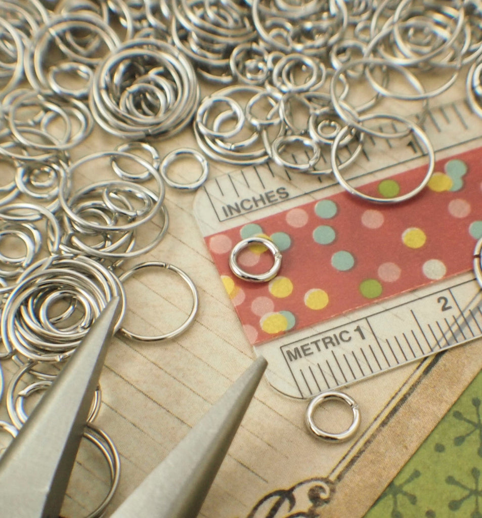 Bright Silver Jump Rings Best Commercially Made 22, 20 or 18 gauge - 100% Guarantee