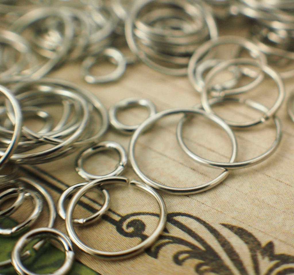 Bright Silver Jump Rings Best Commercially Made 22, 20 or 18 gauge - 100% Guarantee