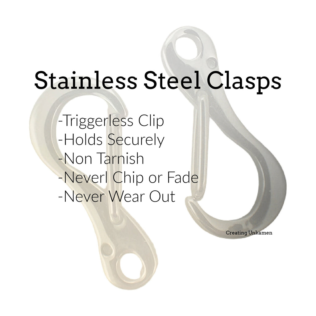 Stainless Steel Triggerless Clip Lobster Clasp - 21mm X 10mm - Sturdy and Shiny - Best Commercially Made - 100% Guarantee