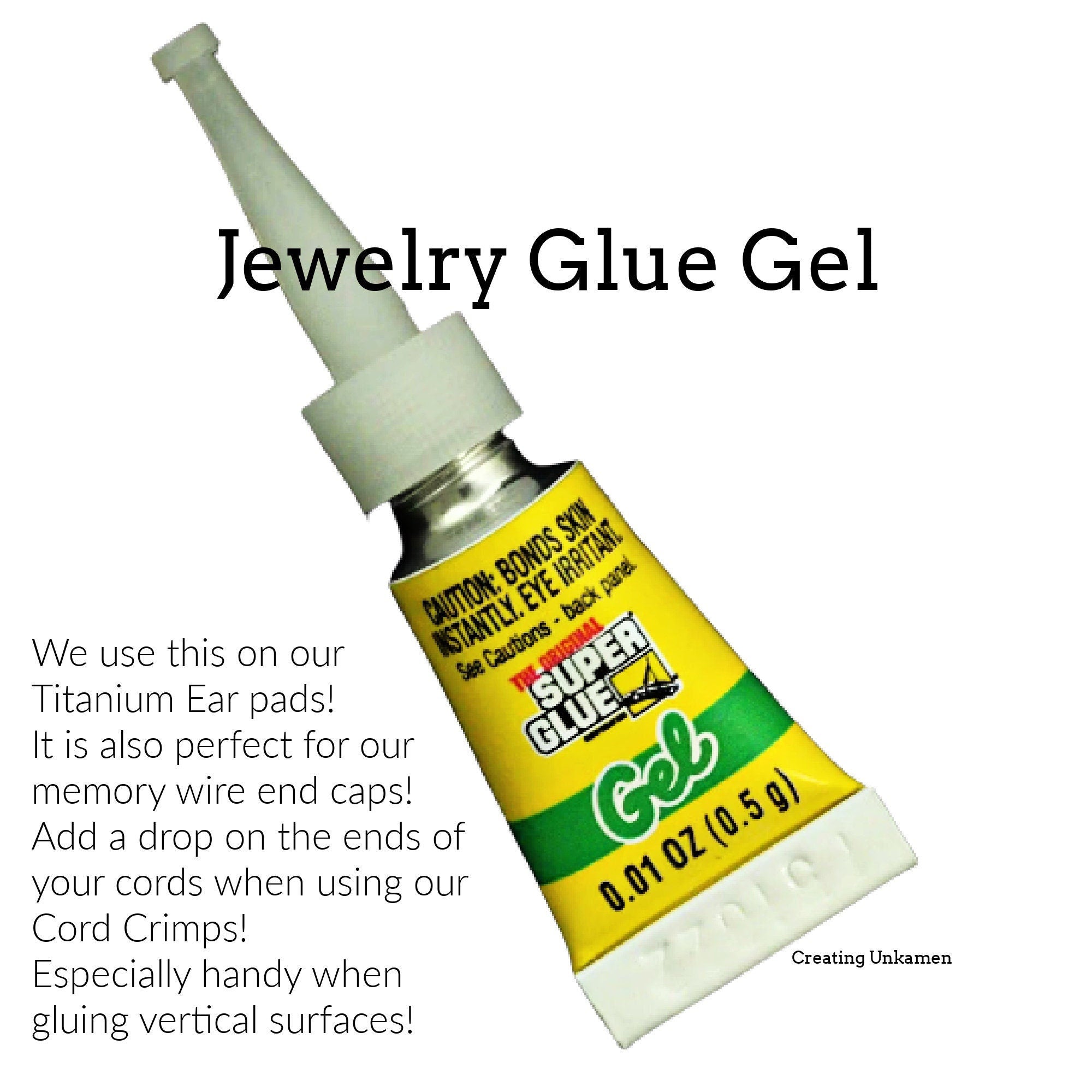 Super Glue GEL - TWO Tubes - Single Use 0.01oz or Multi Use 0.5oz