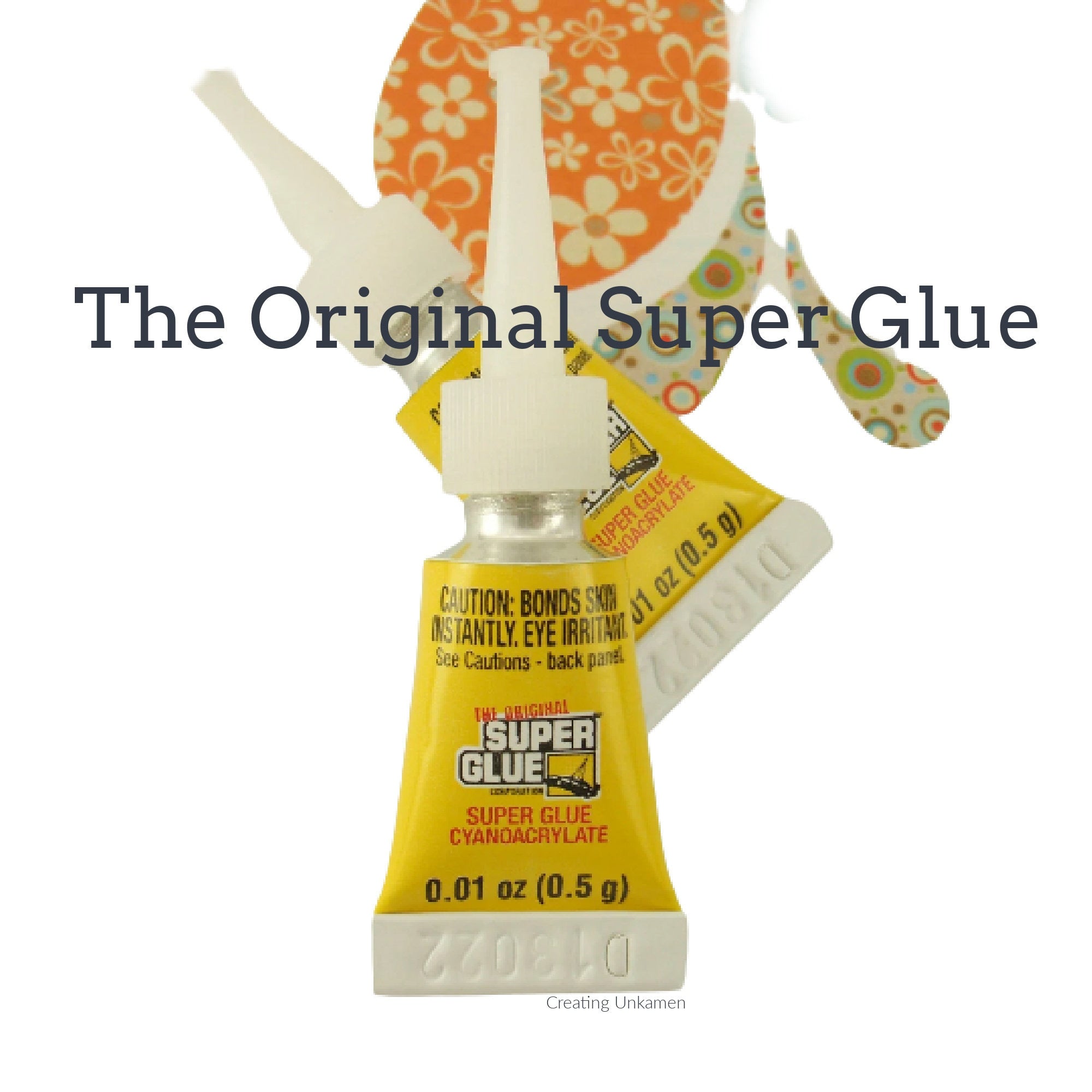 The Original Super Glue - TWO Single Use Size Tubes - 0.01 ounce each –  Creating Unkamen