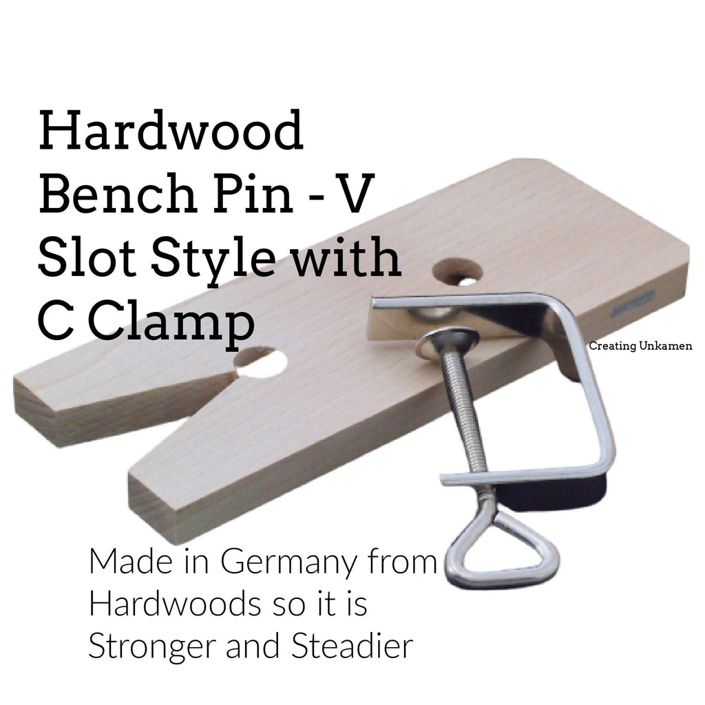Hardwood Bench Pin - V Slot Style with C Clamp - 100% Guarantee