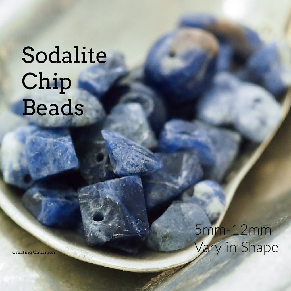 100 - Sodalite Chip Beads - 24 Grams - 100% Guaranteed Satisfaction
