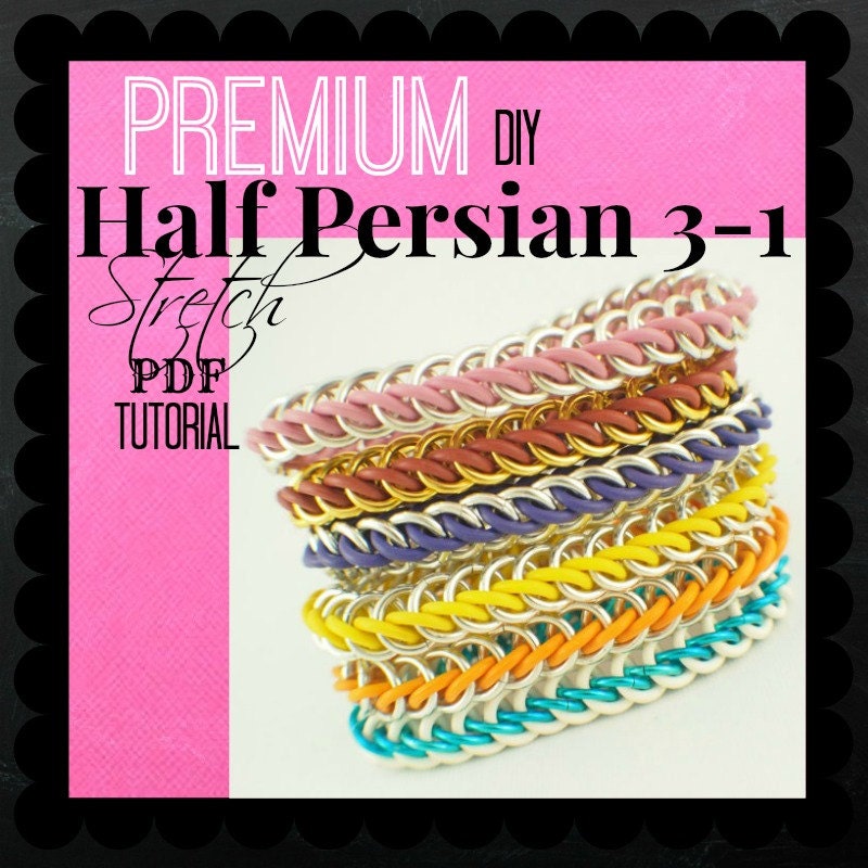Premium Half Persian 3-1 Stretch Chainmaille Bracelet Tutorial