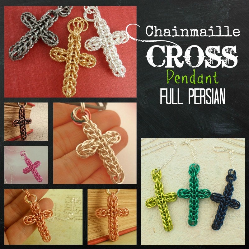 Chainmaille Cross - Full Persian PDF Instructions