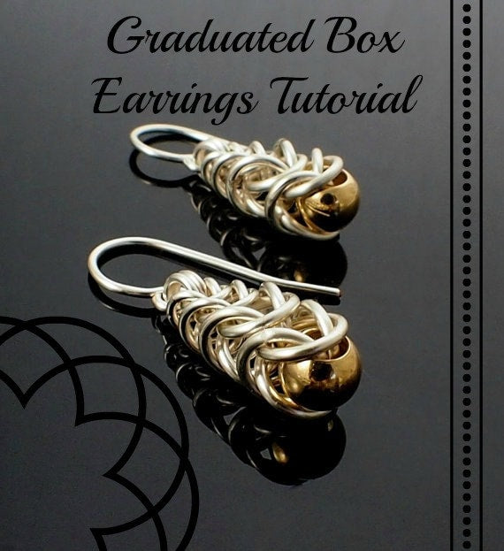 Graduated Box Earrings Chainmaille Tutorial PDF