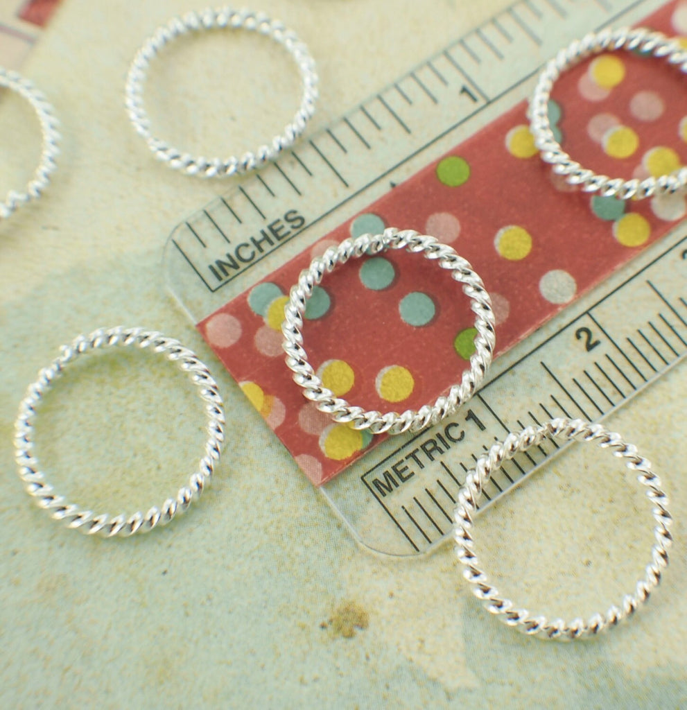 50 Fancy Silver Plate, Gold Plate or Gunmetal Jump Rings 16 gauge 15mm OD - Best Commercially Made - 100% Guarantee