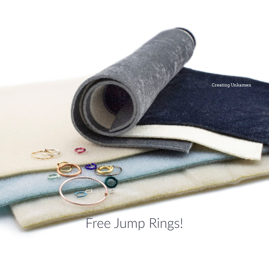 3 Large Bead Mats - Velvet Like Work Surface 12x9 Inches - Colors Vary - Free Jump Ring Sampler Included