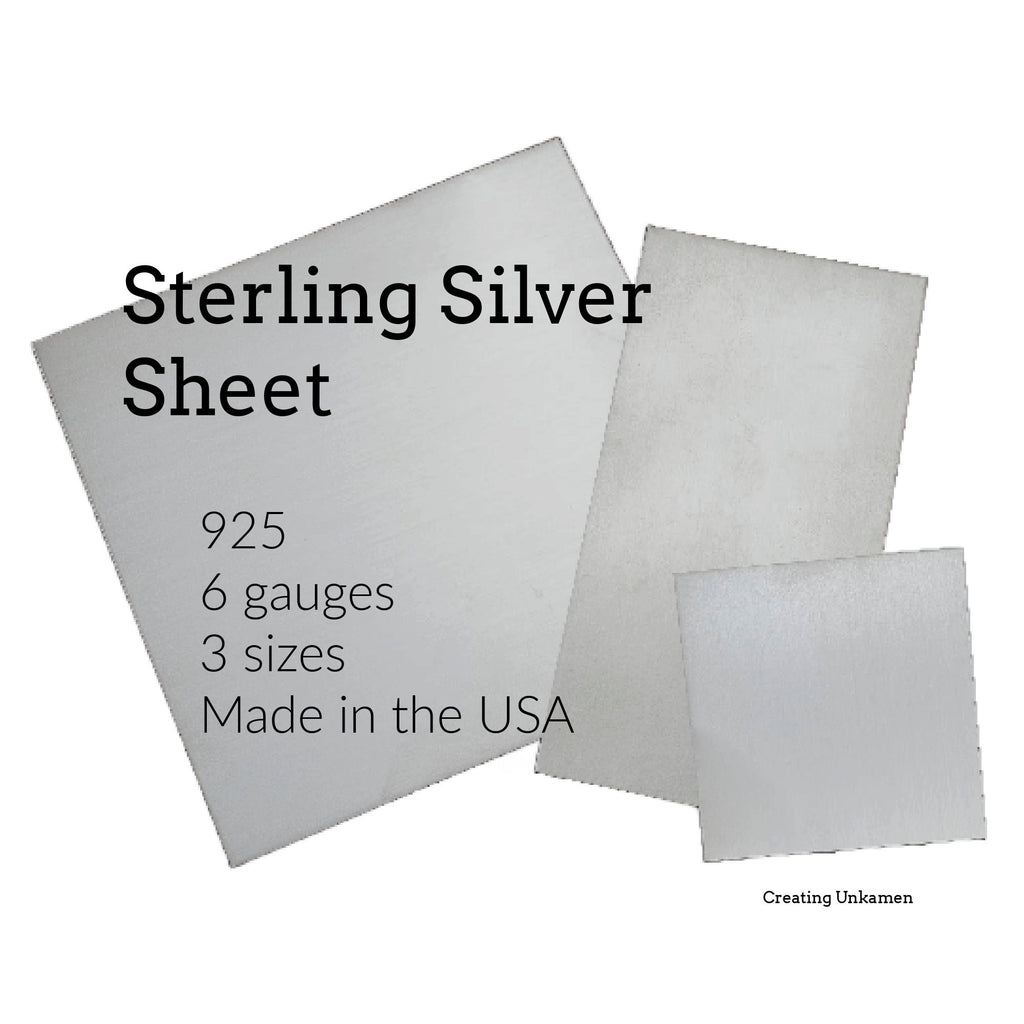Sterling Silver Sheet - YOU Pick the Size and Gauge - 100% Guarantee