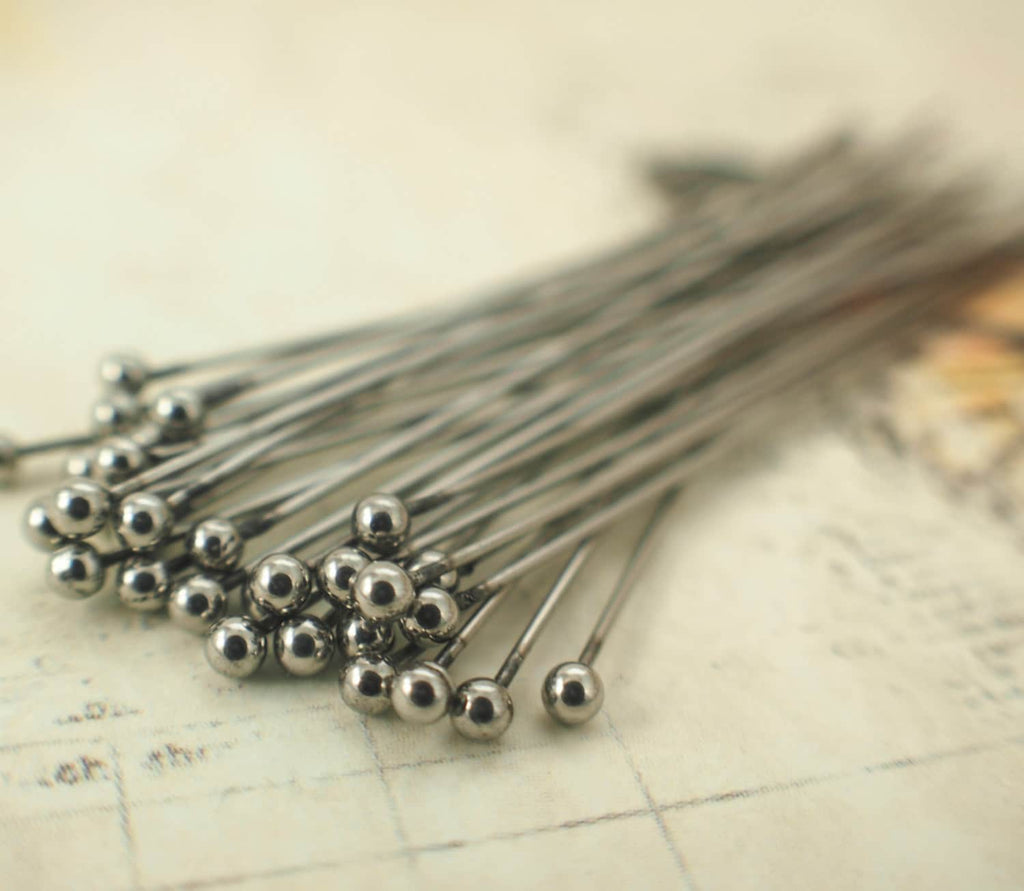 20 Stunning 2mm Ball Head Pins Stainless Steel - 21, 22 or 24 gauge - You Pick Length - 100% Guarantee