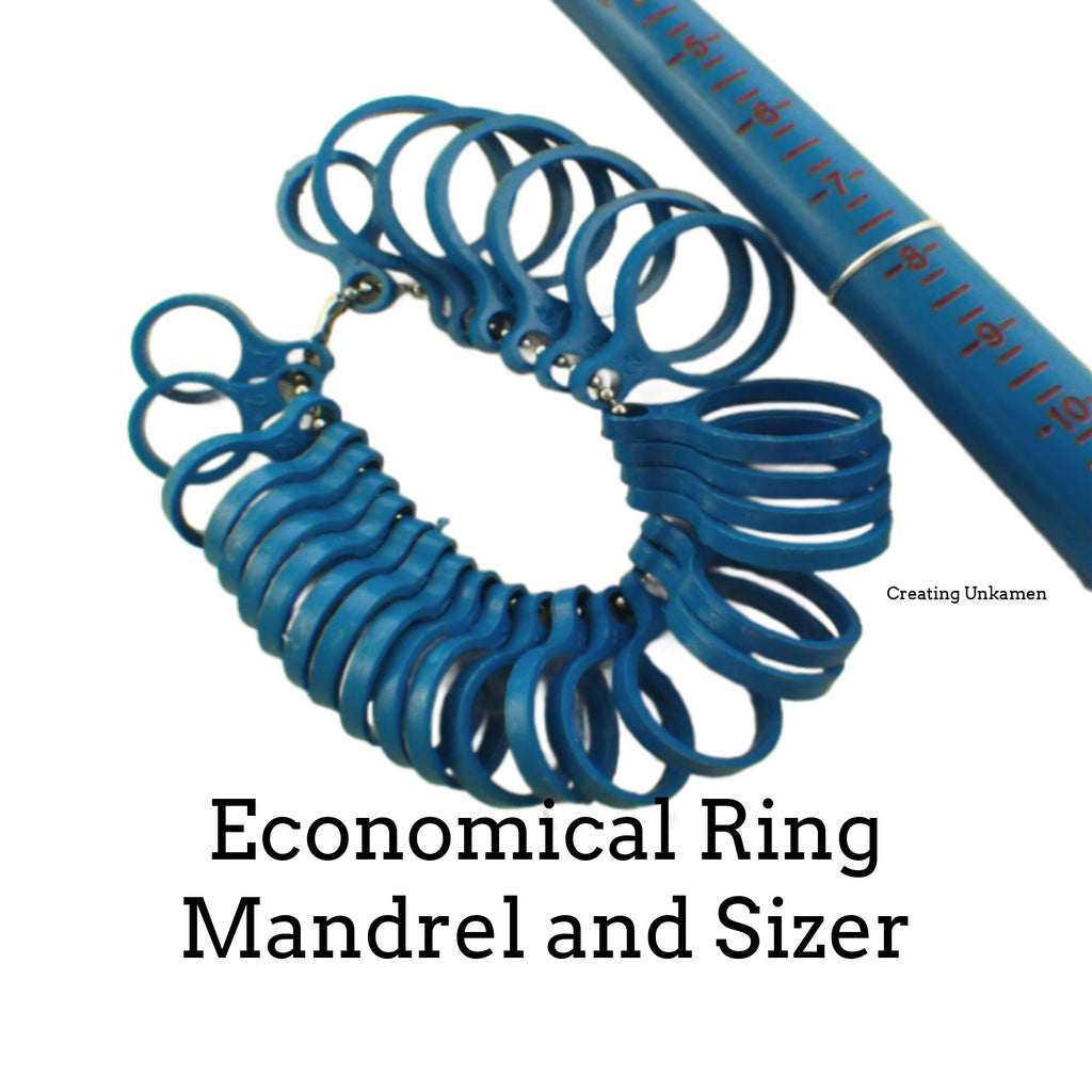 Economical Ring Mandrel and Sizer - US Sizes - Essential to Have at a Craft Faire - Free Wire Sample Included