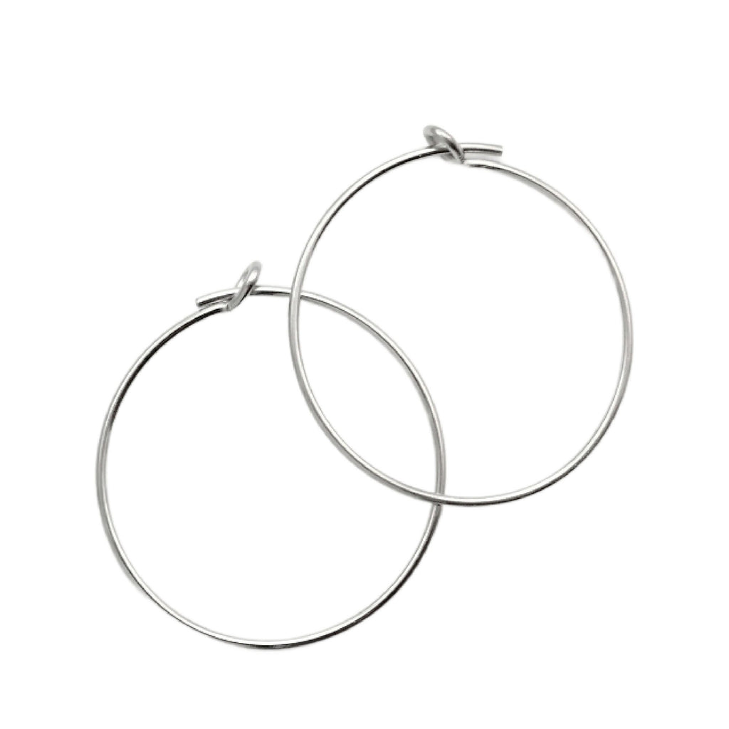 5 Pairs Surgical Steel Beading Hoops - Economical 21 gauge - 100% Guarantee