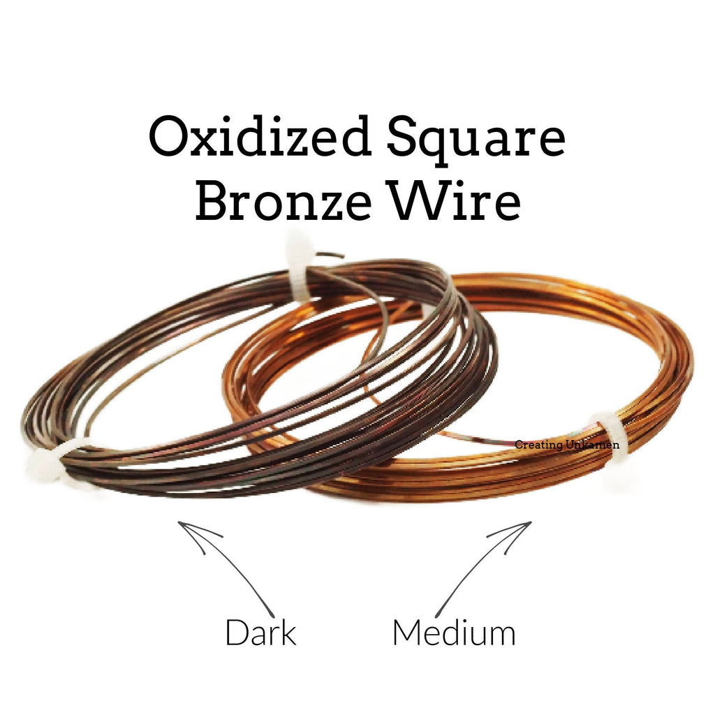 SQUARE Solid Bronze Wire - YOU PICK 16, 18, 20 gauge - 100% Guarantee