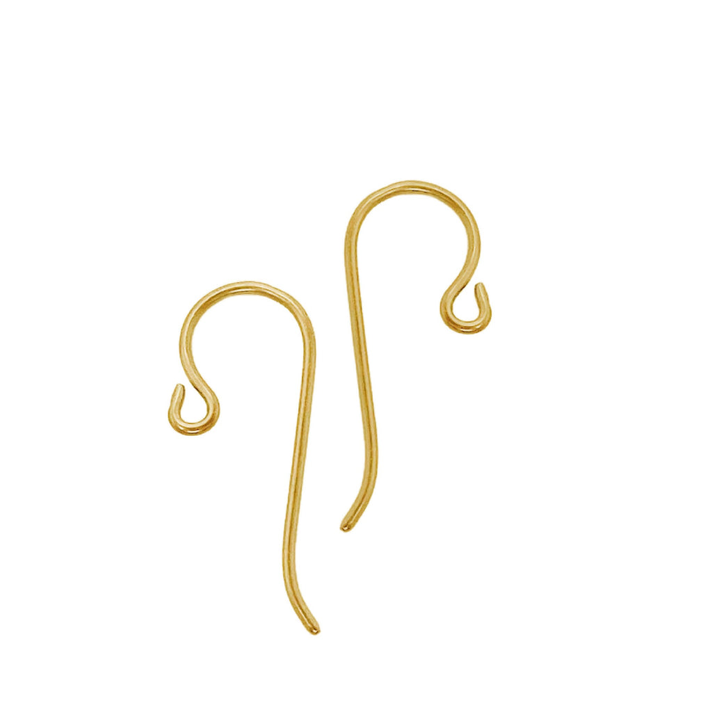 Outside Loop Ear Wires in Sterling Silver, Argentium, 14kt Gold Fill, 14kt Solid Gold, Antique Sterling, Black Sterling