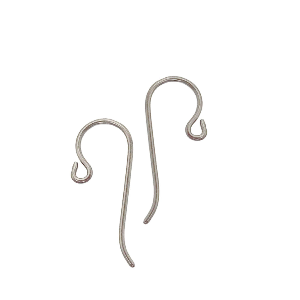 Outside Loop Ear Wires in Sterling Silver, Argentium, 14kt Gold Fill, 14kt Solid Gold, Antique Sterling, Black Sterling