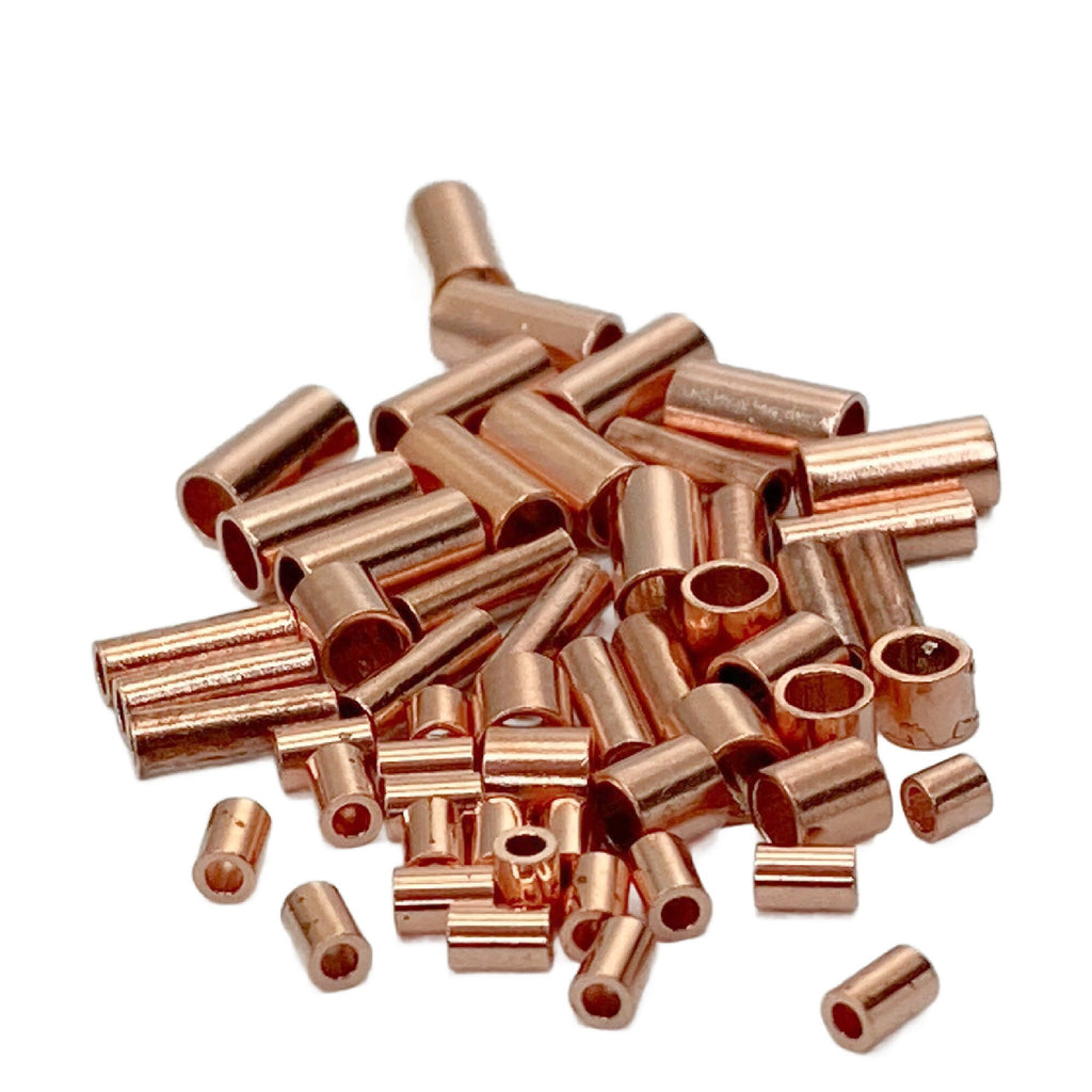 25 Copper Crimp Tubes in 5 Sizes - Best Commercially Made - 100% Guarantee