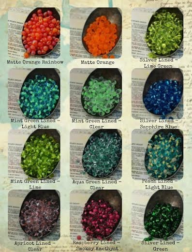 Miyuki Mint Green Lined Aqua Miyuki Drop Glass Beads
