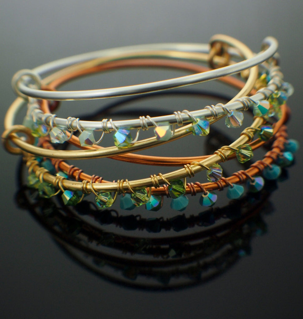 Bold Bedazzled Bangle with Swarovski Crystals Tutorial - Expert PDF