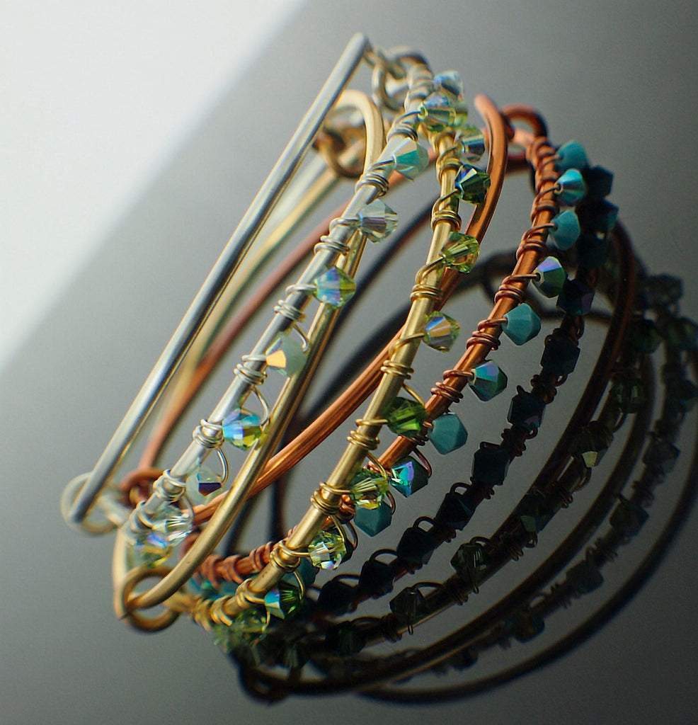 Bold Bedazzled Bangle with Swarovski Crystals Tutorial - Expert PDF