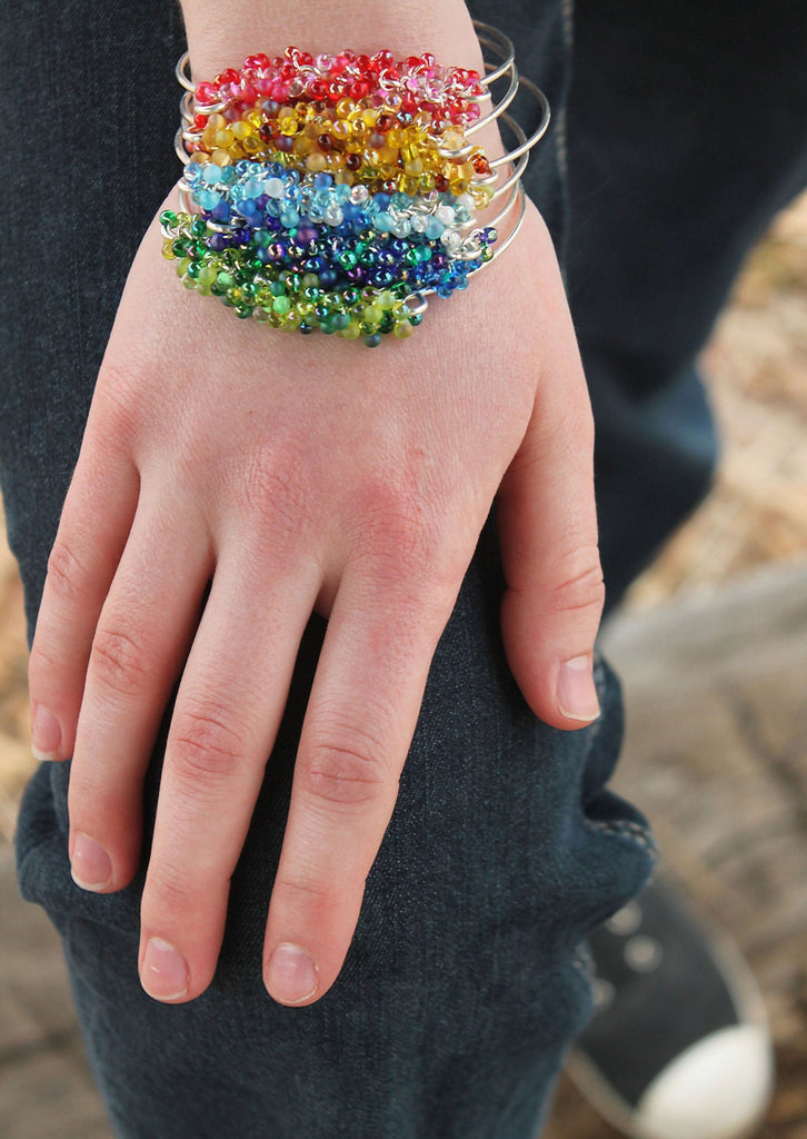 DIY Shaggy Bangle Bracelet Tutorial pdf