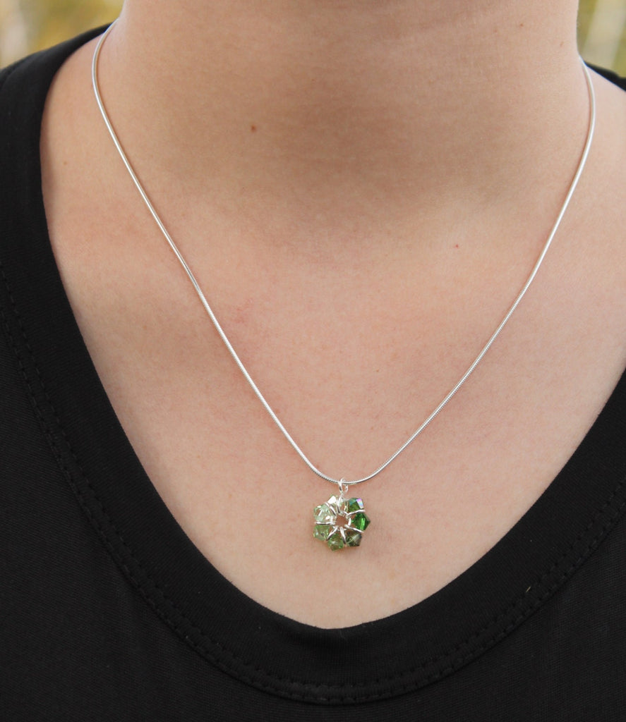 Crystal Eternity Pendant and Earrings PDF Tutorial