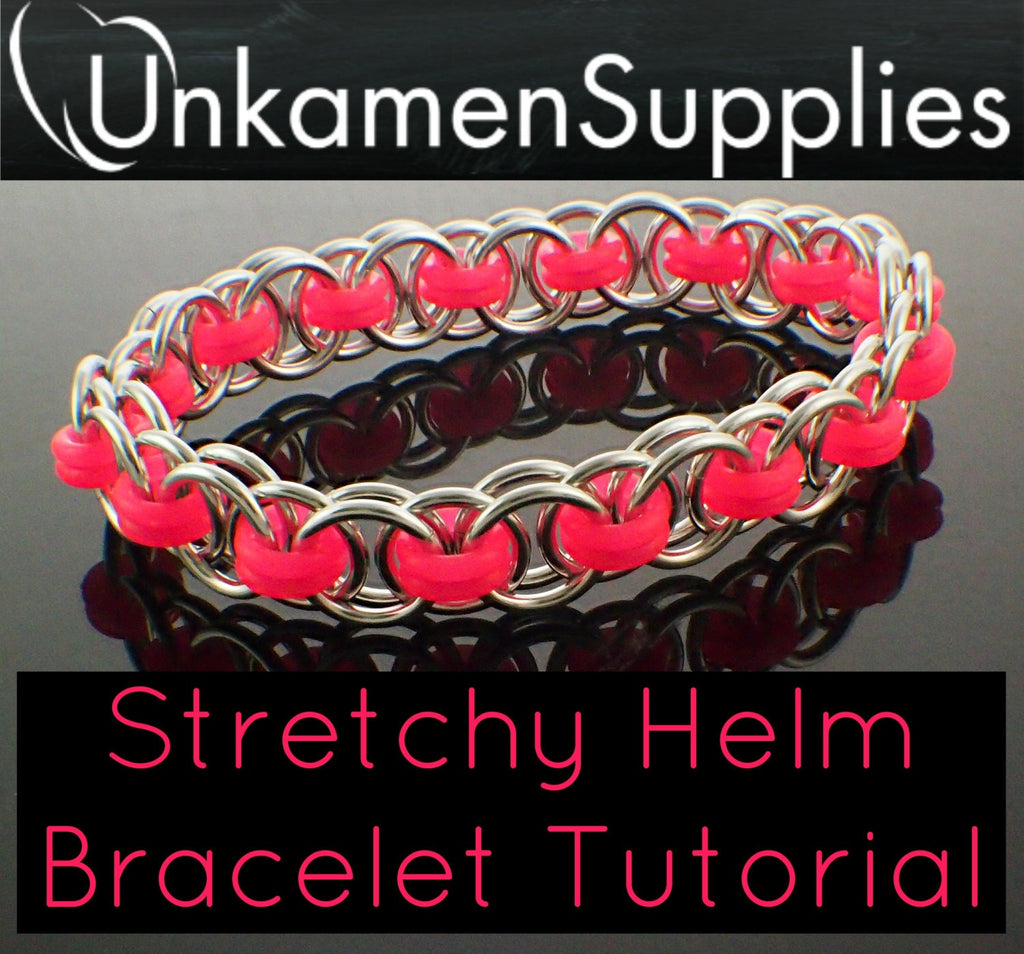 Version I Stretchy Parallel Chain or Helm Weave Chainmaille Bracelet Tutorial - Expert PDF