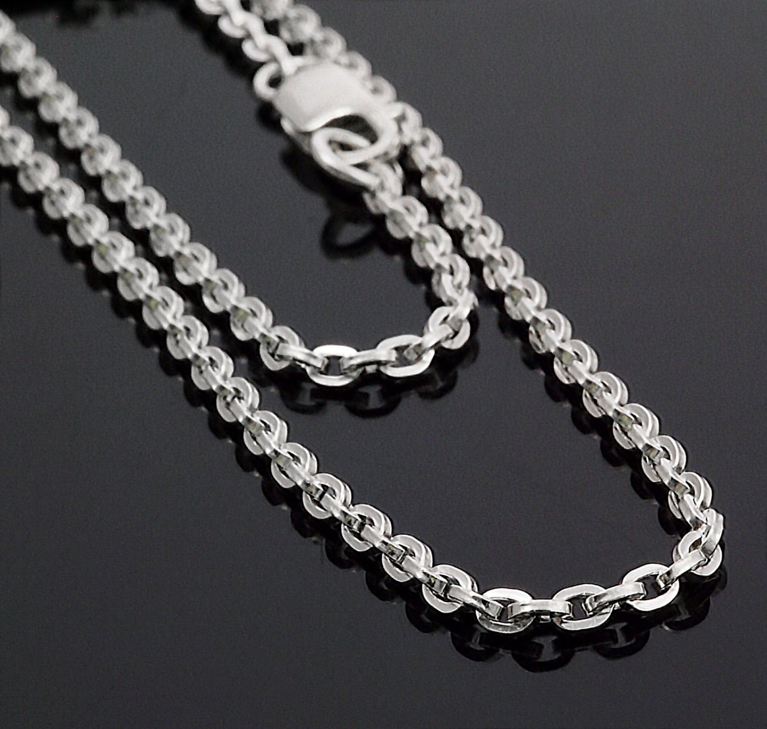 Sterling Silver Curb Chain-unfinished Bulk Chain-double Diamond