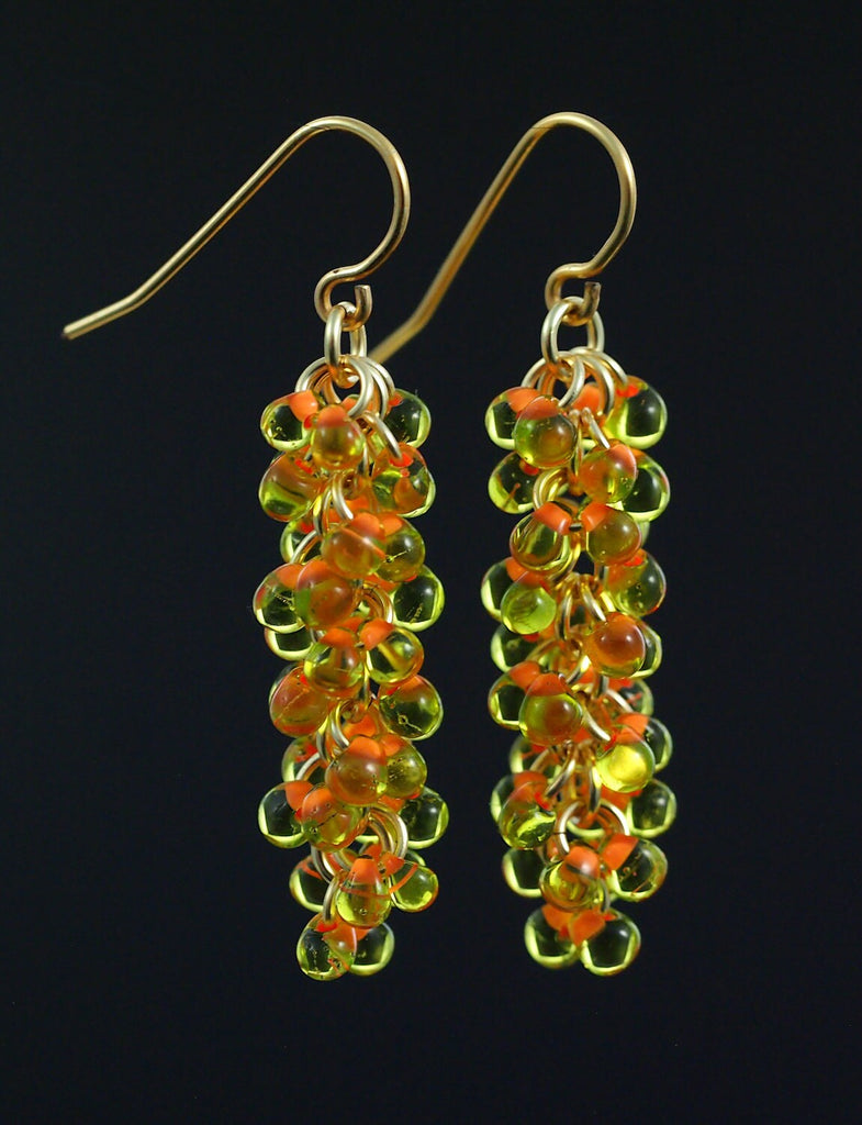 Miyuki Coral Lined Chartreuse Drop Beads