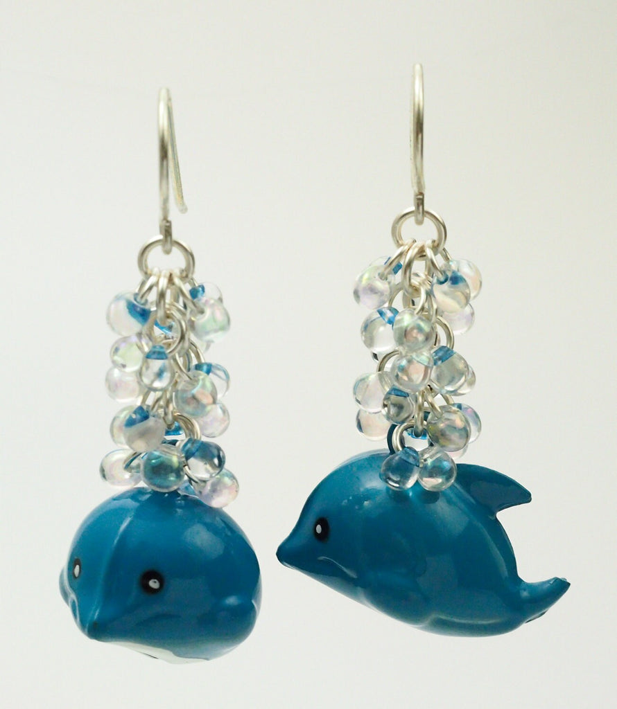 6 Dolphin Bells 17mm - Pink, Green or Blue Clearance Sale