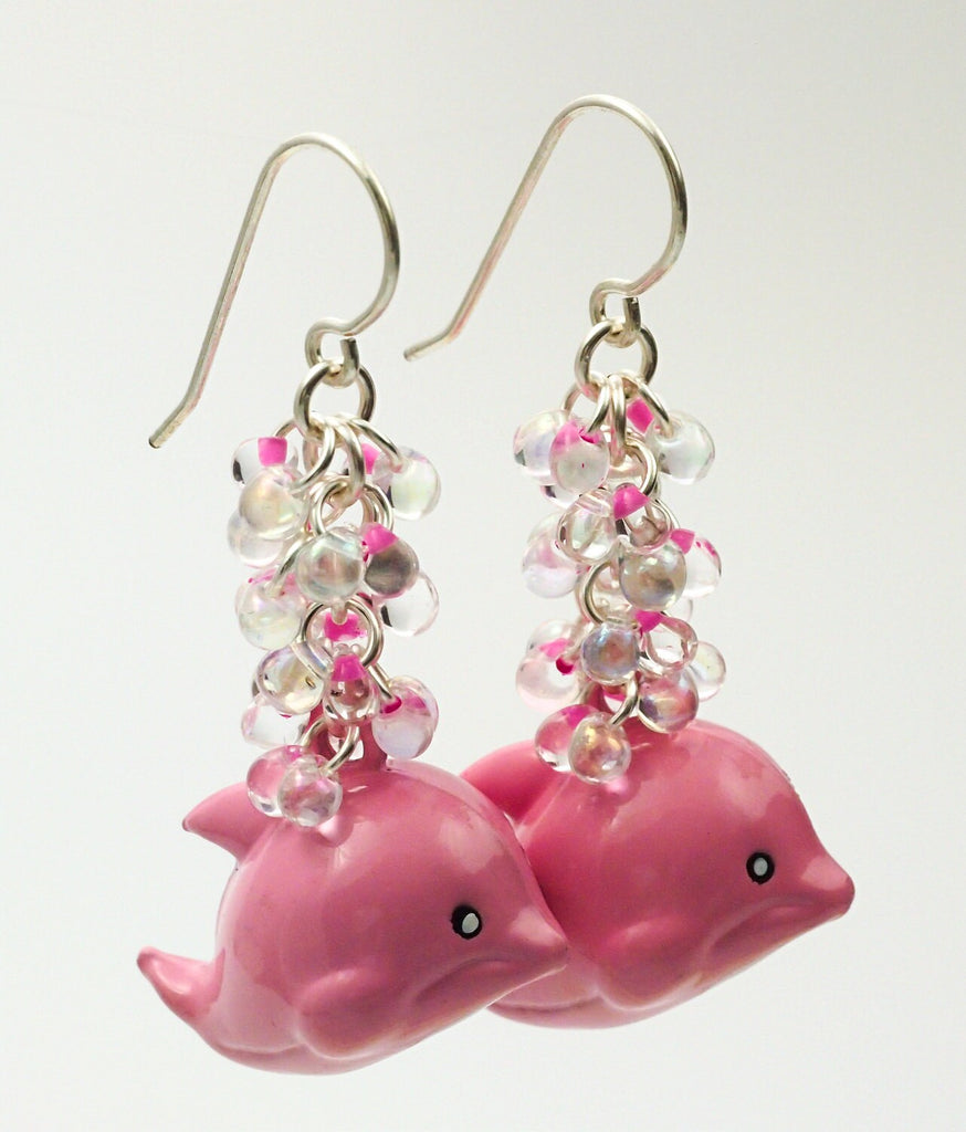6 Dolphin Bells 17mm - Pink, Green or Blue Clearance Sale