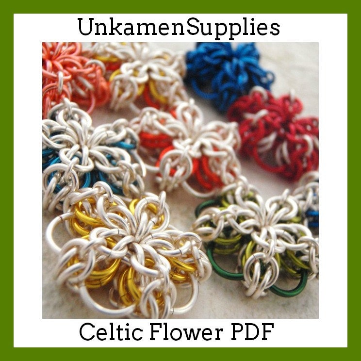 Celtic Flower Pendant Chainmaille PDF