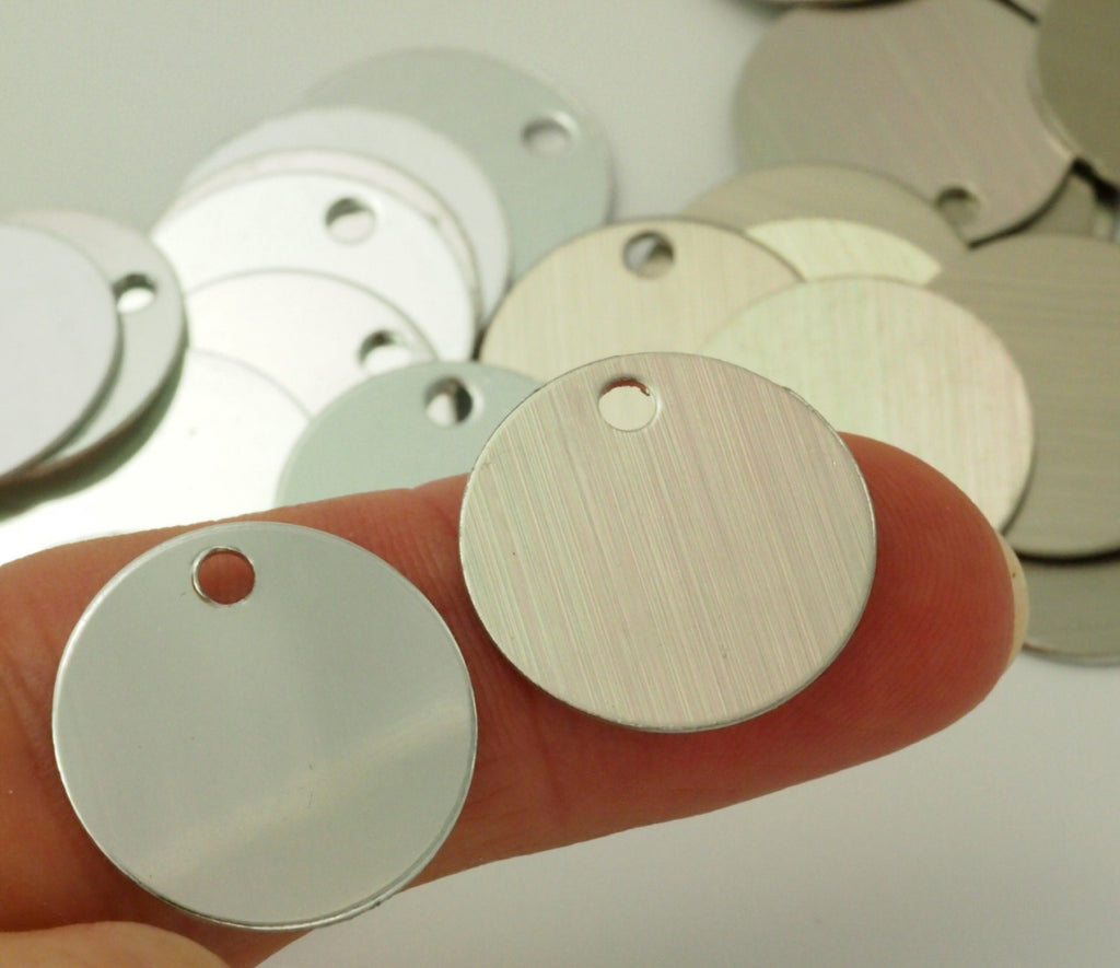 25 Round Economical Aluminum Stamping Blanks - 17.5mm - 10 Anodized Finishes Available - 100% Guarantee