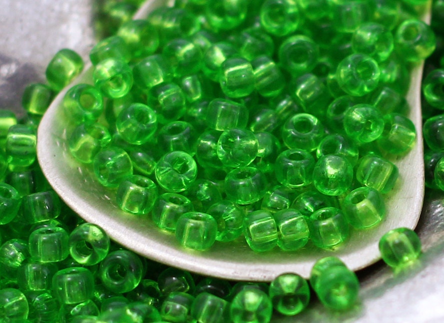 Miyuki Transparent Lime 8/0 Glass Seed Beads - 100% Guarantee