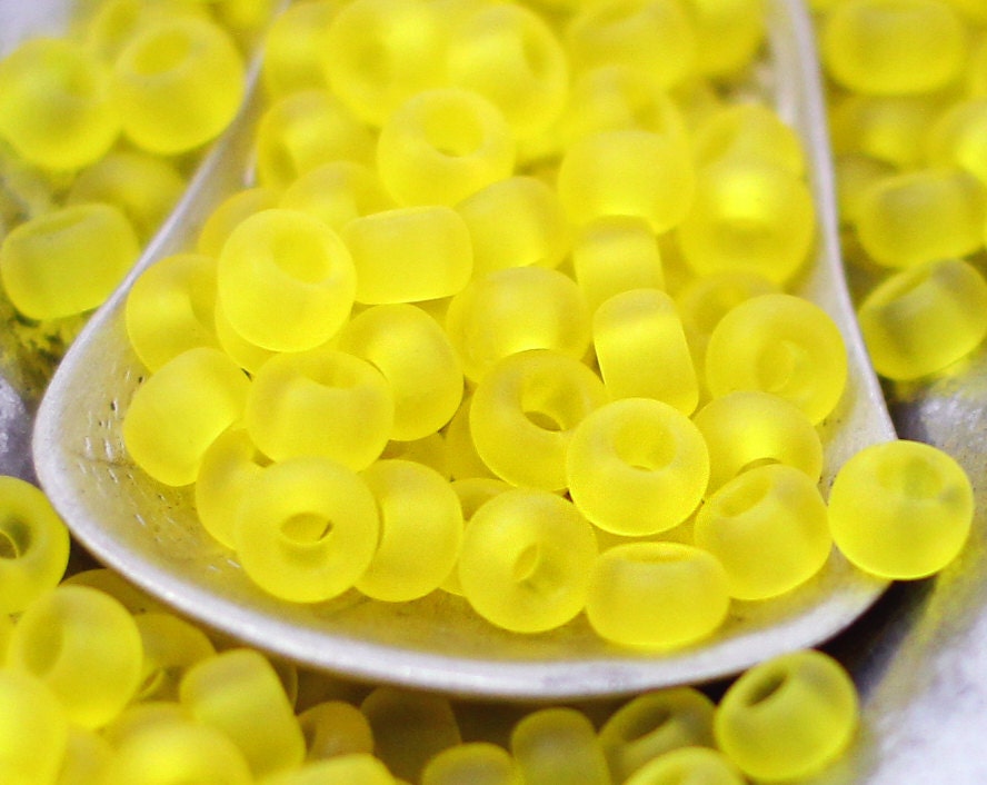 Miyuki Matte Yellow 6/0 Glass Seed Beads - 100% Guarantee