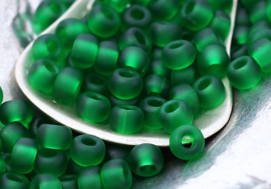 Miyuki Matte Green 6/0 Glass Seed Beads - 100% Guarantee