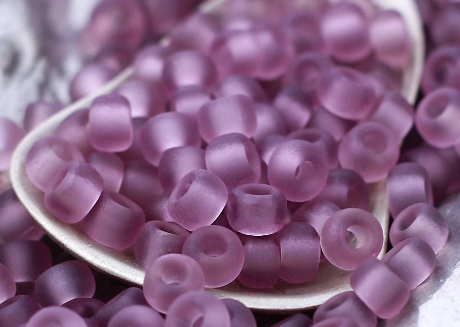 Miyuki Matte Smoky Amethyst 6/0 Glass Seed Beads - 100% Guarantee