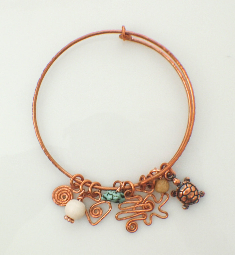 Copper Bangle Tutorial - Wire Wrapping, Texturing, Forging and Forming