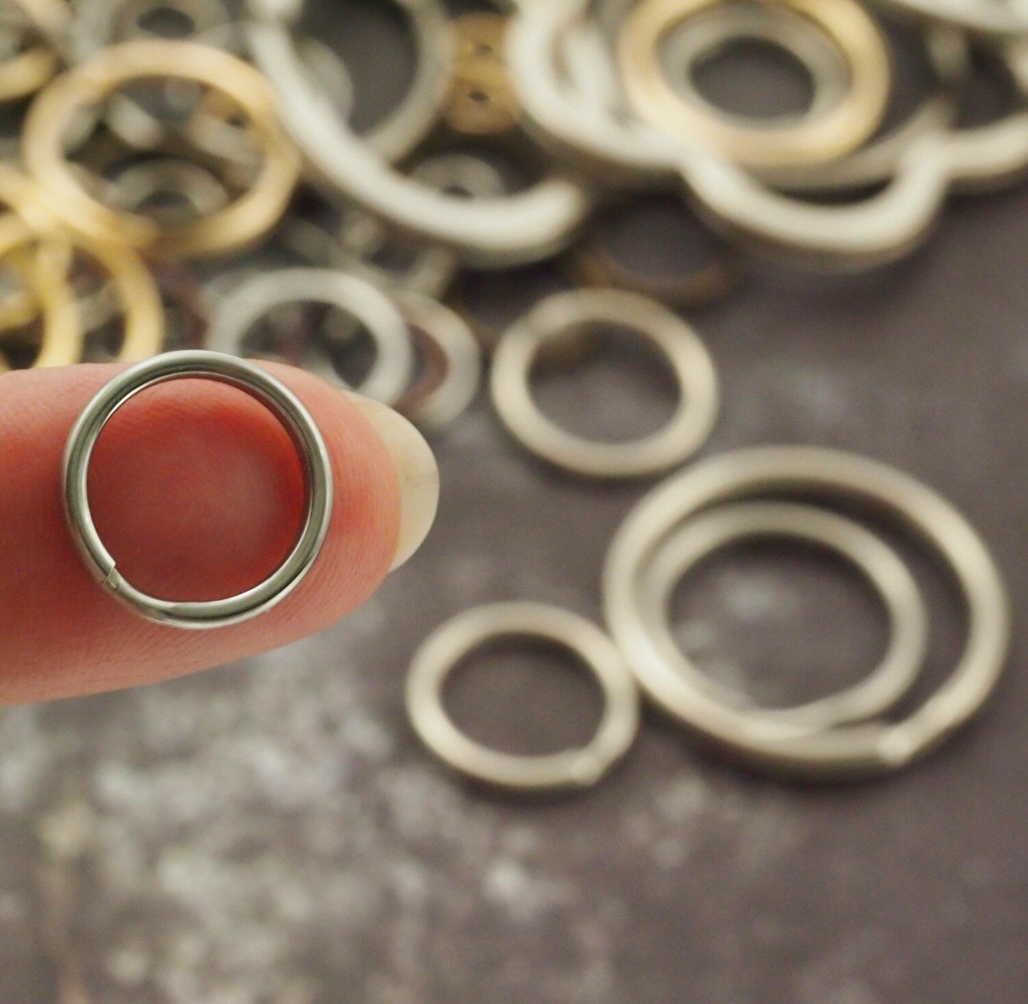 Stainless Steel Split Rings - You Pick Size - 5mm, 6mm, 6.5mm, 7mm, 7. –  Creating Unkamen