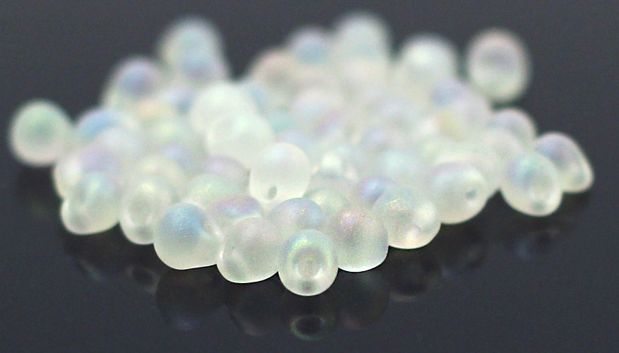 Miyuki Matte Crystal AB Drop Glass Beads - 100% Guarantee