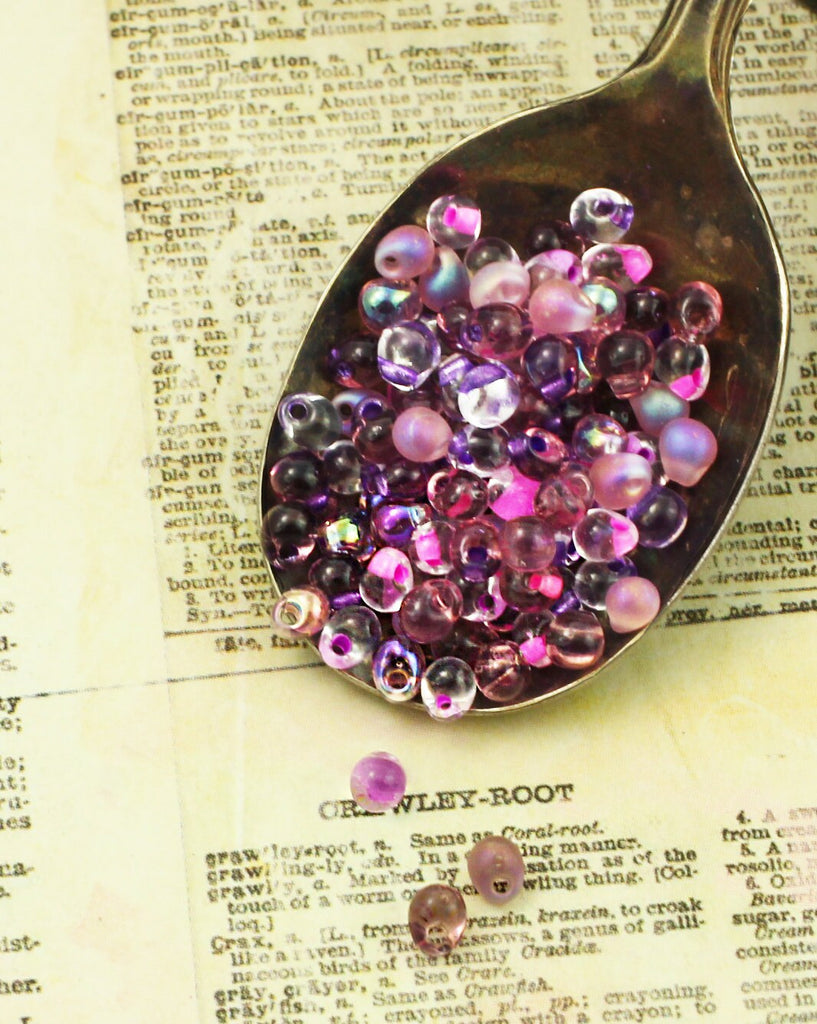 Miyuki Lilac Drop Beads Mix in 12, 24 or 48 grams - 100% Guarantee