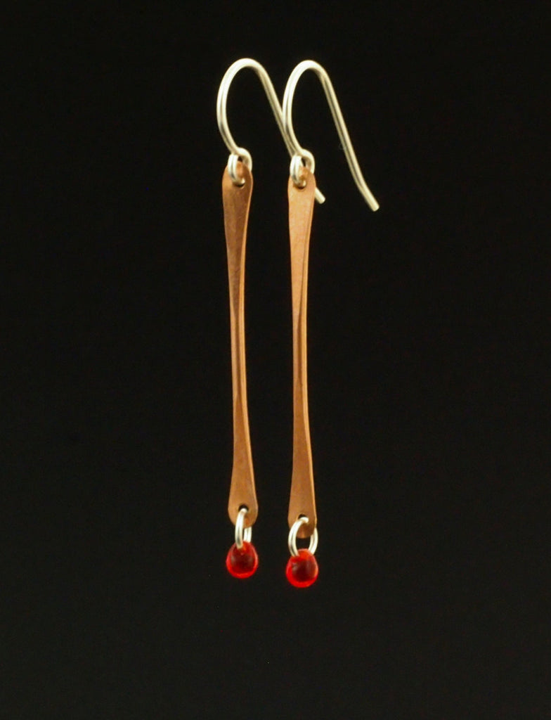 Transparent Red Orange Glass Miyuki Fringe Beads - Perfect Drops for Shaggy Bracelets, Earrings or Beading
