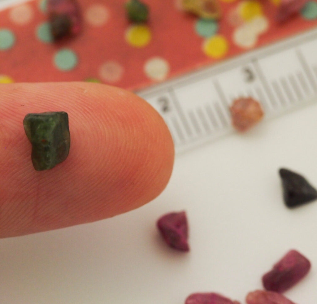 Multi Colored Mini to Small Tourmaline Chip Beads - 5 Grams - 100% Guaranteed Satisfaction