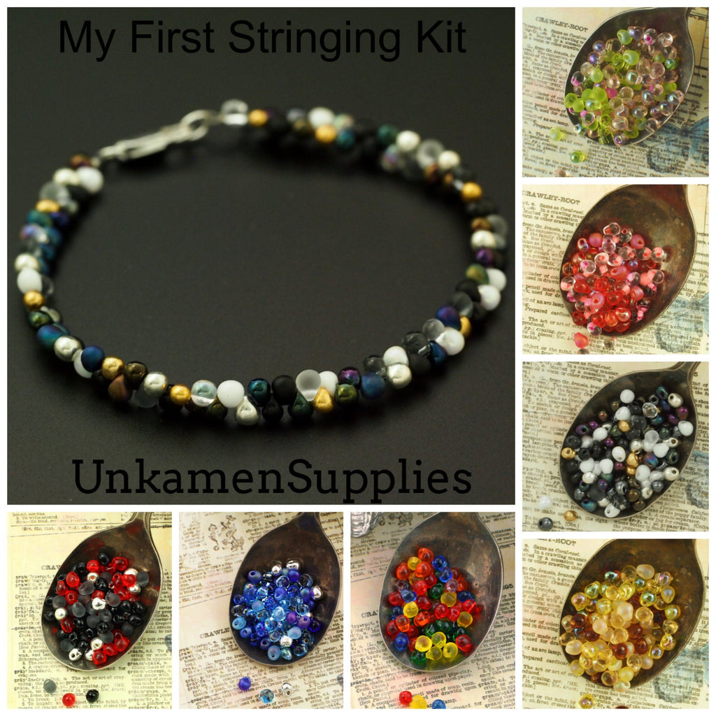 My First Stringing Jewelry Kit - Complete Kit or Kit with Tools - 100% Guarantee