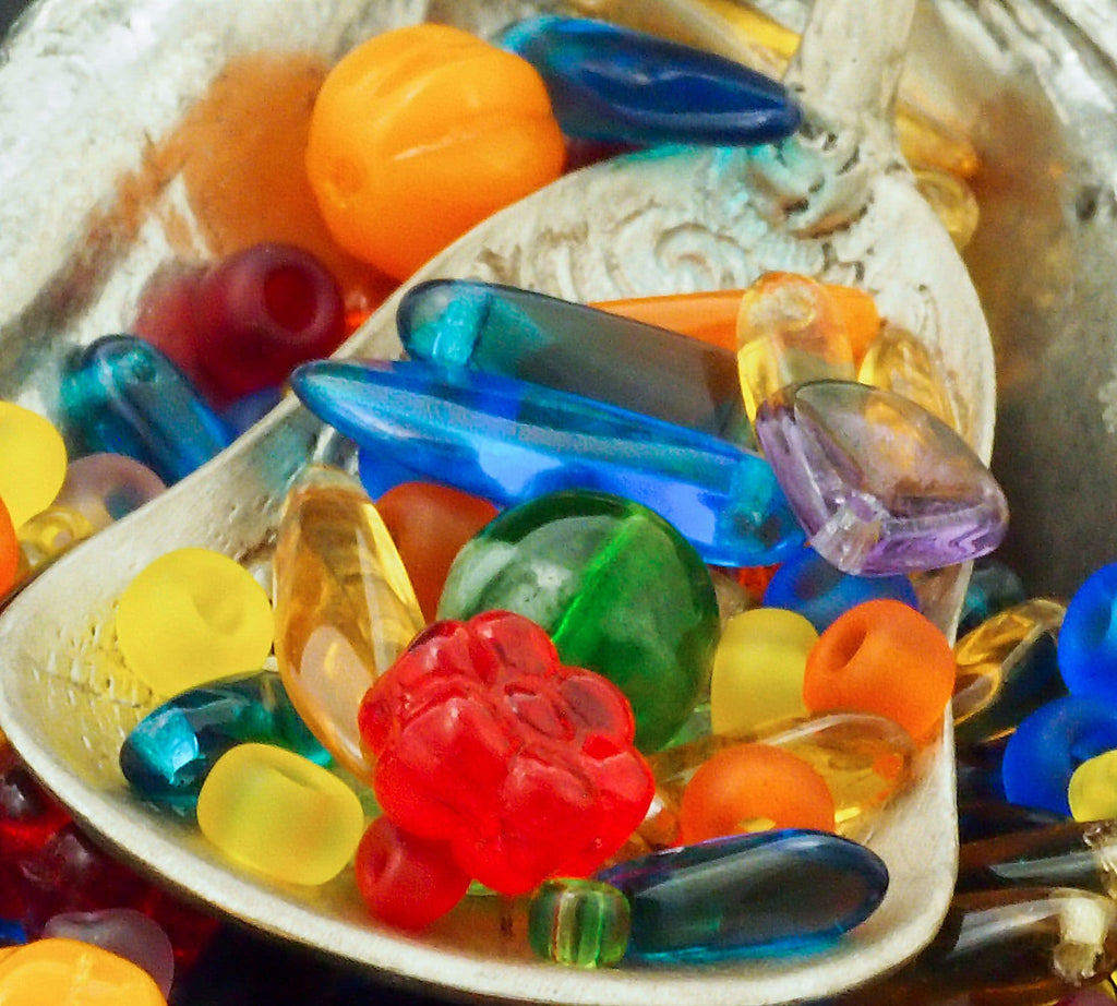 Rainbow Bead Mix - A Handpicked SOUP of Miyuki Seed Beads and Czech Pressed Glass Beads