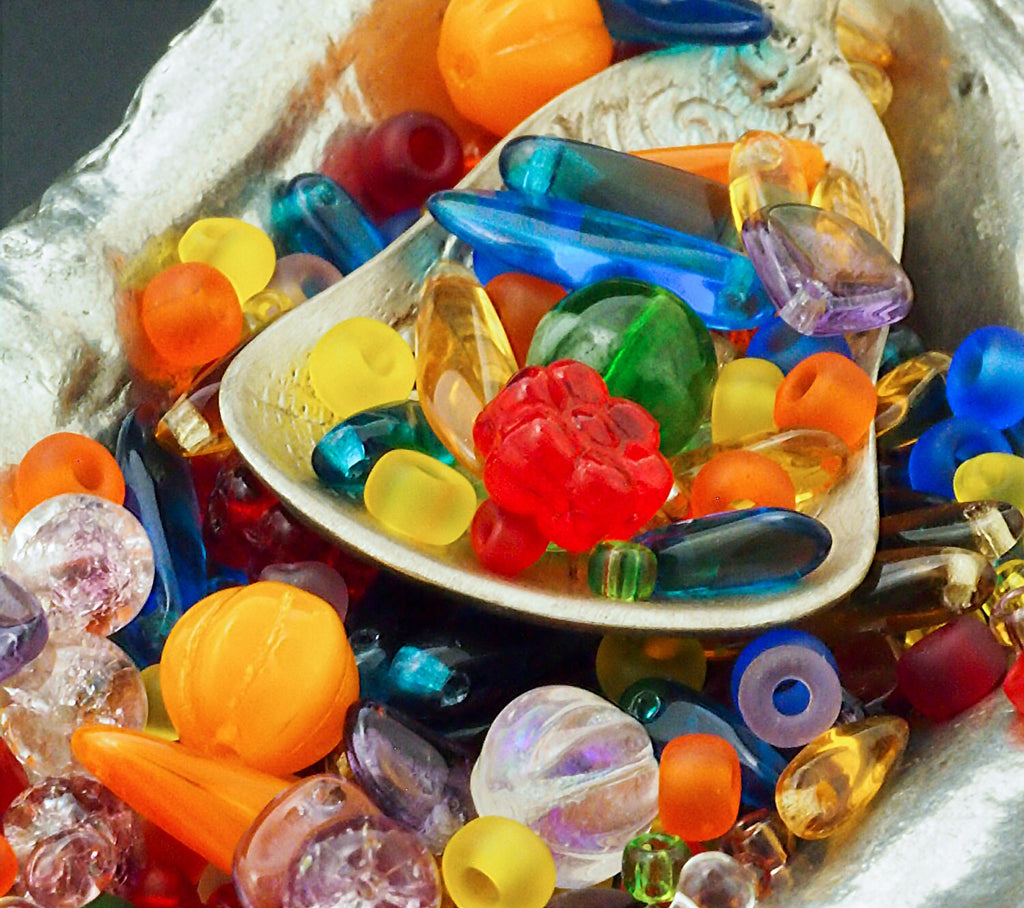 Rainbow Bead Mix - A Handpicked SOUP of Miyuki Seed Beads and Czech Pressed Glass Beads