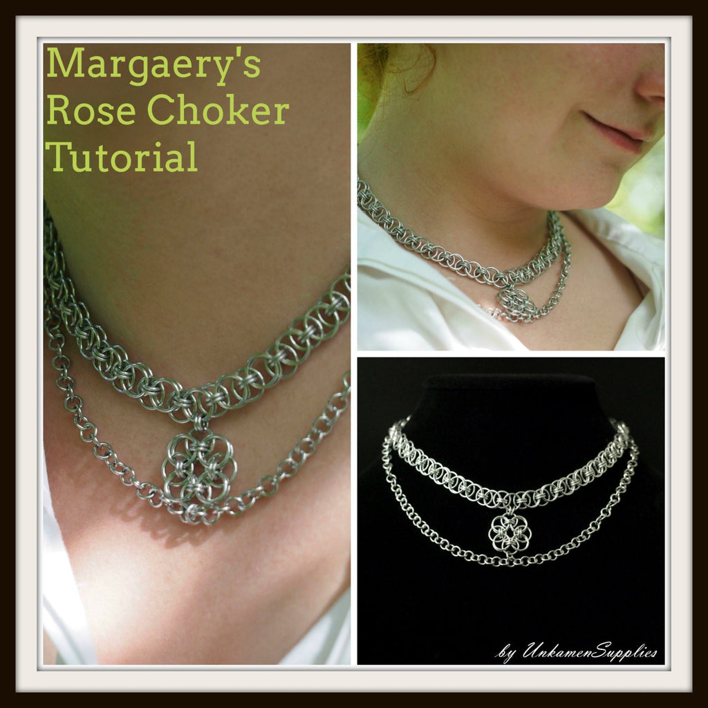 Margaery's Rose Choker - PDF Chainmaille Jewelry Tutorial