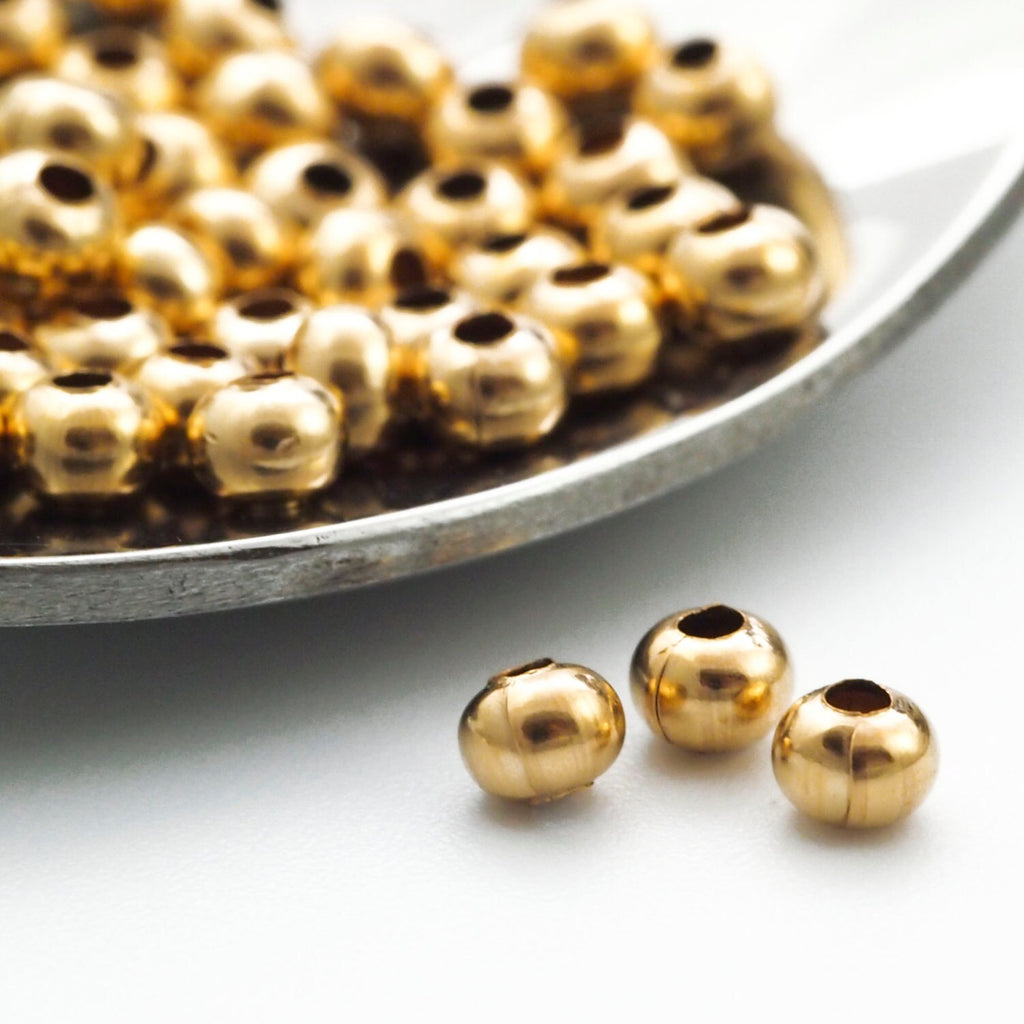 10 - 3mm 12kt Gold Filled Donut Beads