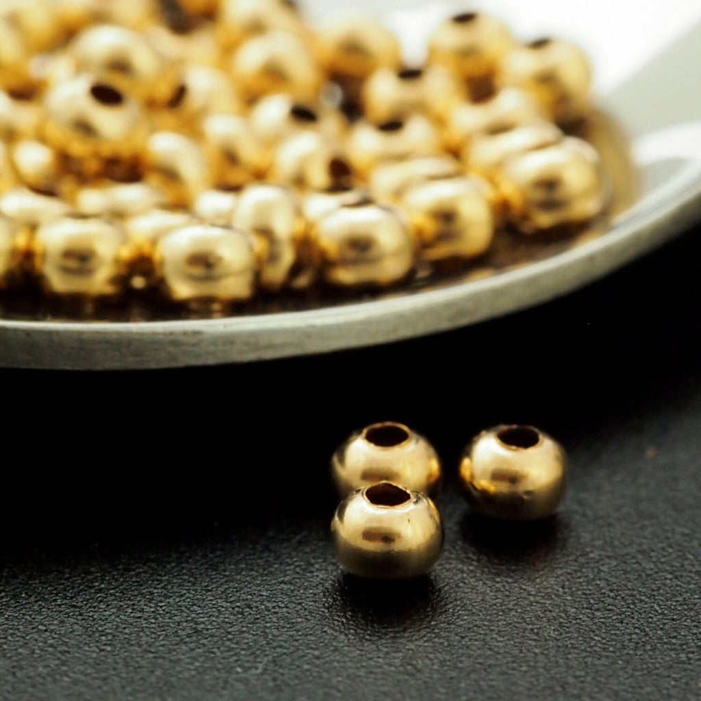 10 - 3mm 12kt Gold Filled Donut Beads